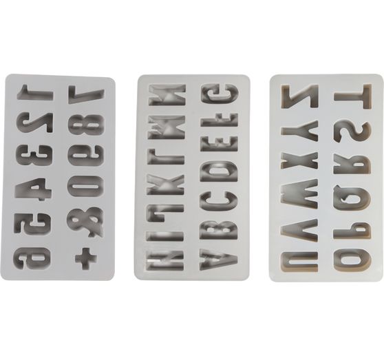 Siliconen gietvorm "ABC & 0-9"