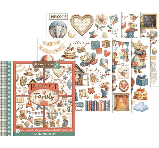 Rub On assortiment "Family"