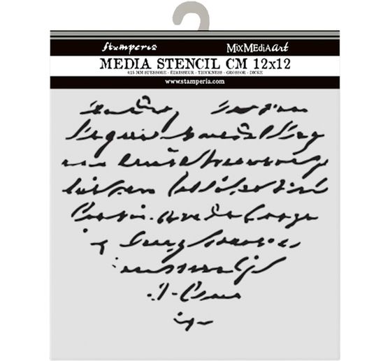 Sjabloon "Family - Heart with writing"