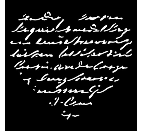 Sjabloon "Family - Heart with writing"