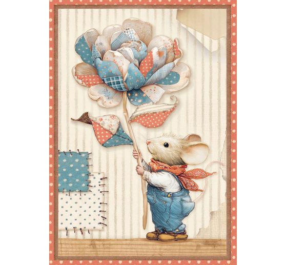 Motief strozijde assortiment "Family", set van 8