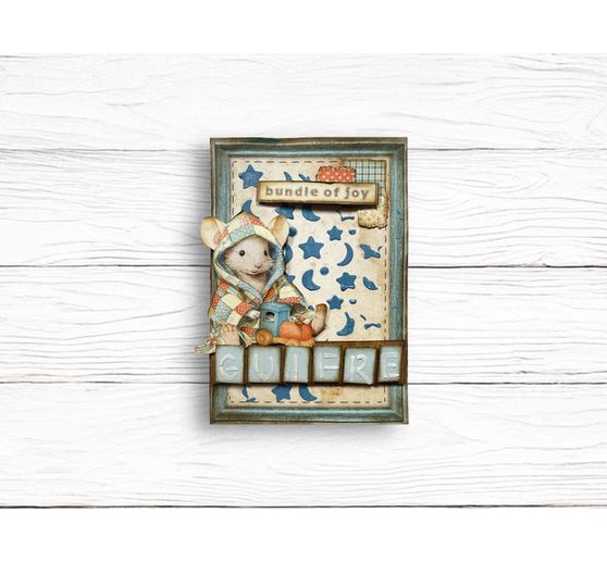 Sjabloon "Baby - Star and Moon"