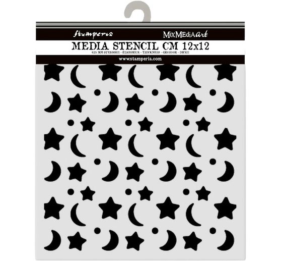 Sjabloon "Baby - Star and Moon"