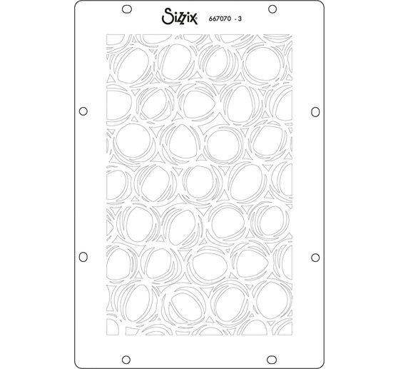 Sizzix Stencil Set "Backgrounds", 4 pieces