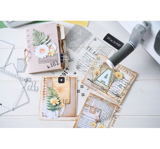 Sizzix Framelits Ponssjabloon en Clear Stamps "Creative Combos by 49 & Market"