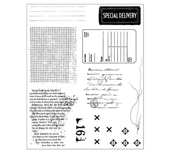 Sizzix Framelits Ponssjabloon en Clear Stamps "Creative Combos by 49 & Market"