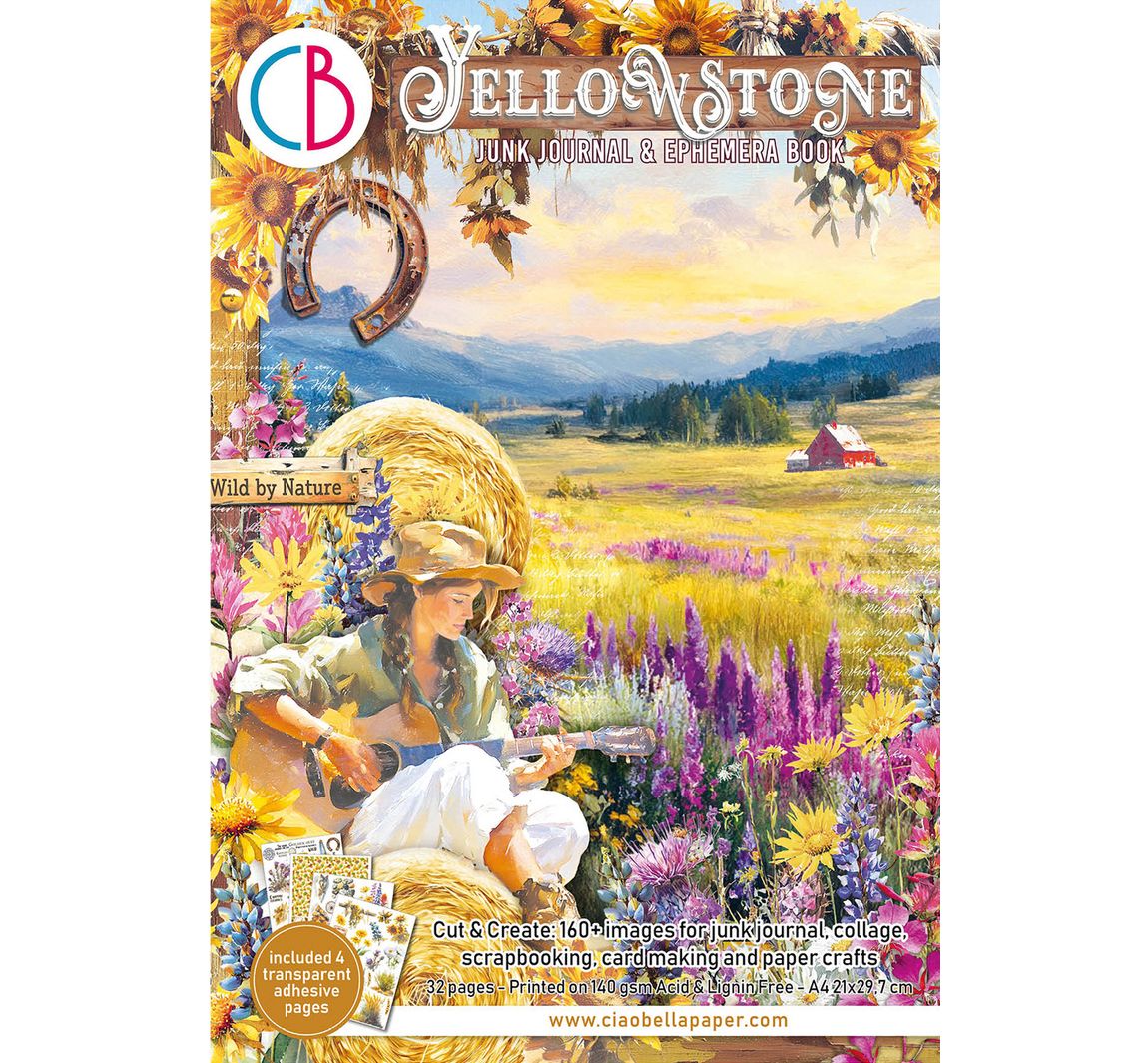 Junk Journal & Ephemera Book "Yellowstone"
