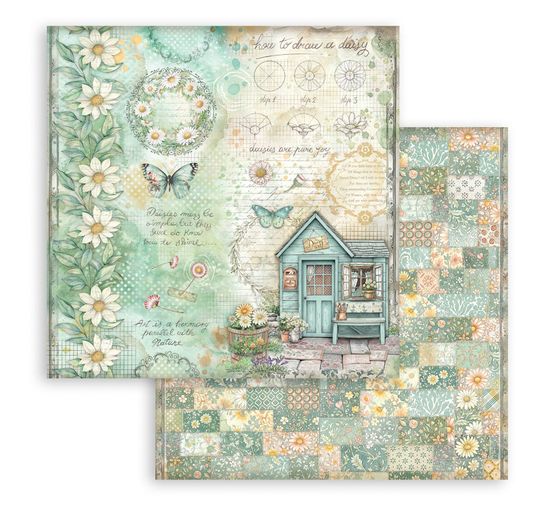 Scrapbook block "Daisy Art"