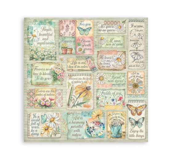 Scrapbook block "Daisy Art"