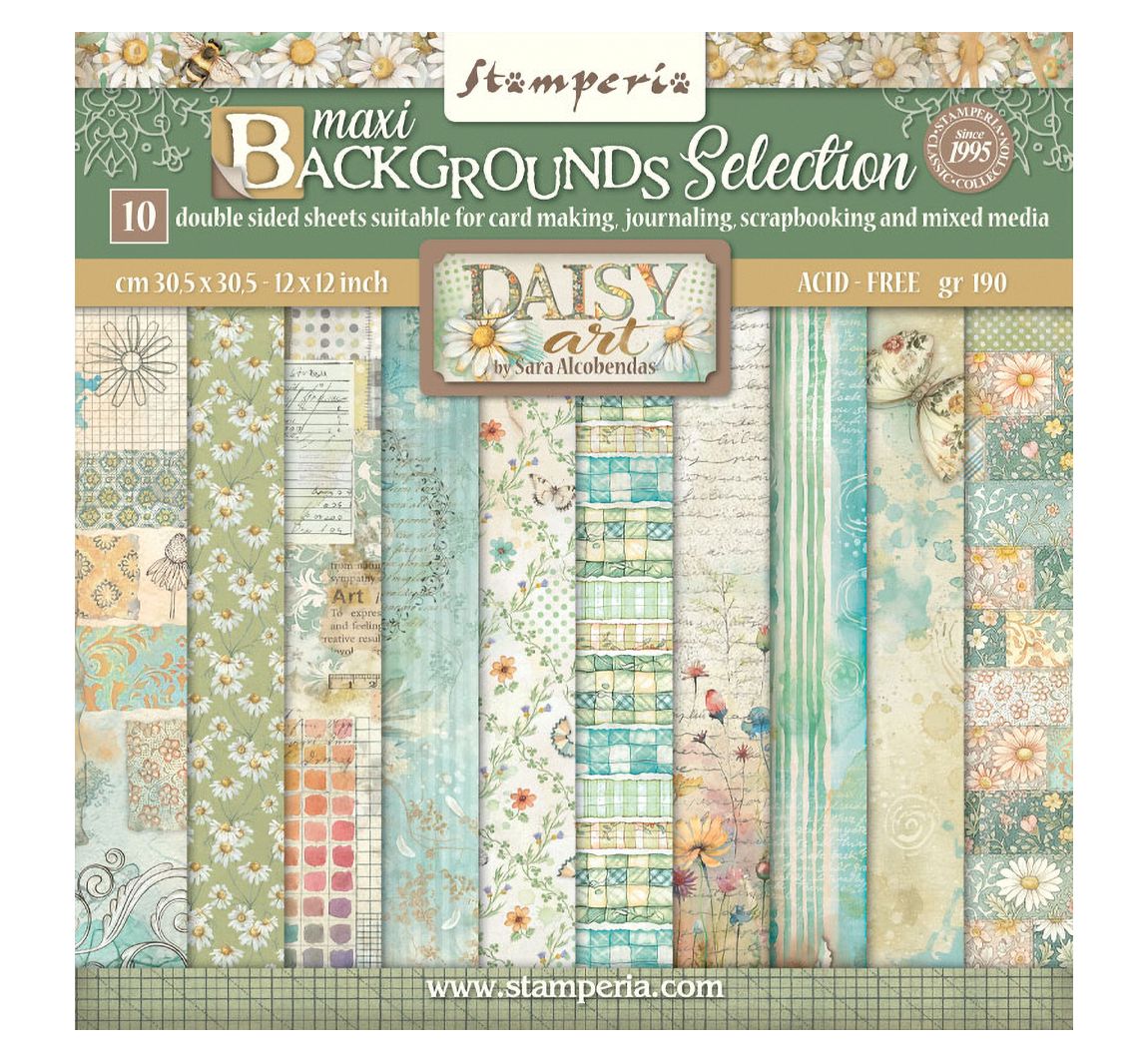 Scrapbook blok "Daisy Art Backgrounds"