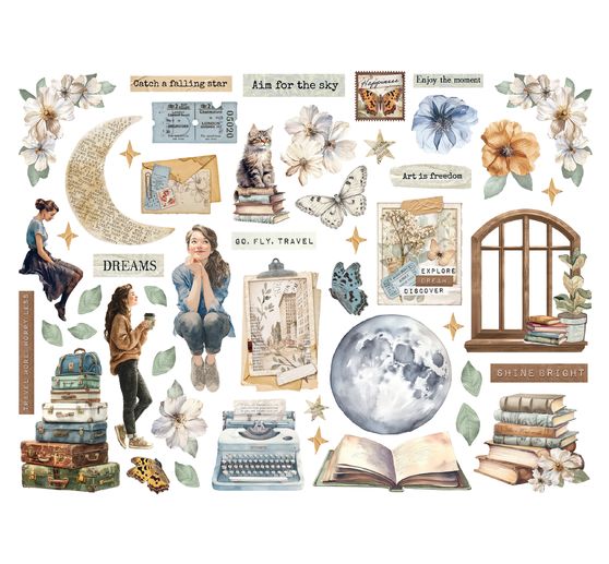 Punching motifs "Secret Diary"