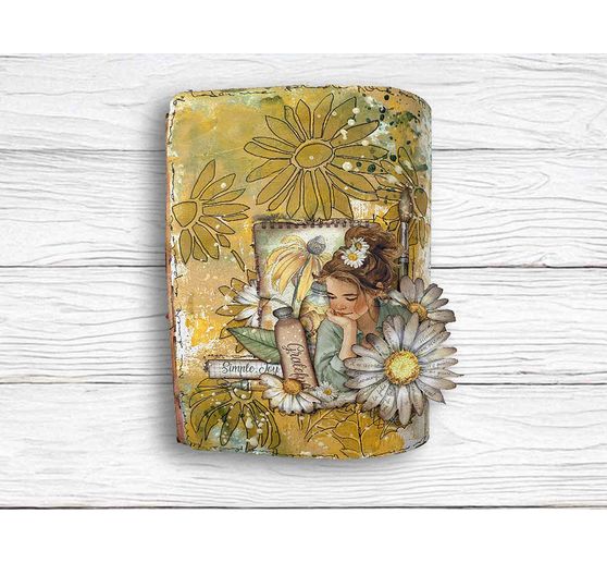 Sjabloon "Daisy Art - He loves me"