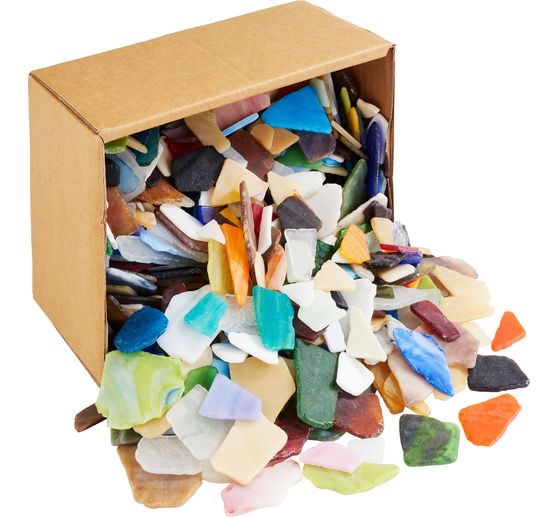 Gebroken glasmoza&iuml;ek "Big", 2 kg, dikte ca. 5 mm