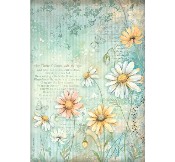 Motief strozijde assortiment "Daisy Art", set van 6