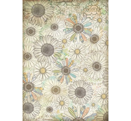 Motief strozijde assortiment "Daisy Art", set van 6