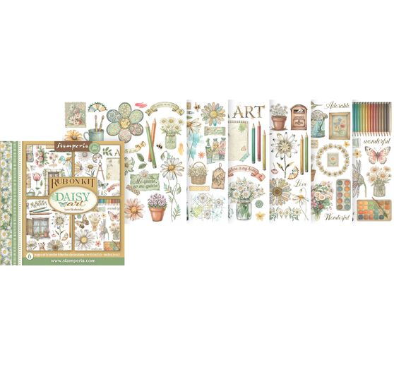 Rub On assortment "Daisy Art"