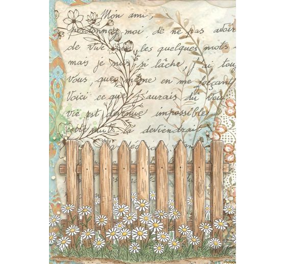 Motif straw silk assortment "Daisy Art", set of 8