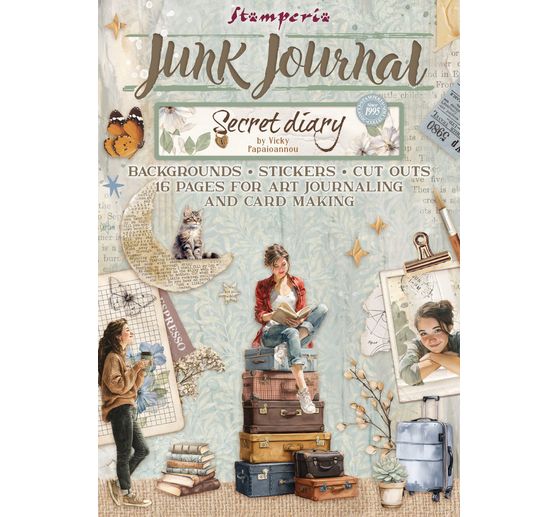 Junk Journal Book "Secret Diary"