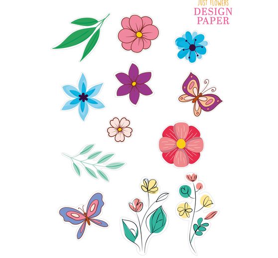 Design Paper "Just Flowers"