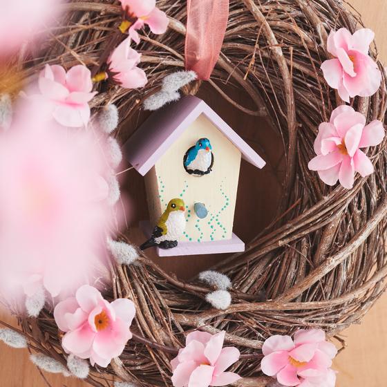 Kranz mit Vogelhäuschen