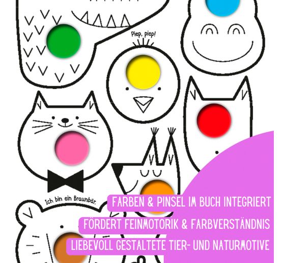 Boek "Mein erster Wasserfarben-Malblock - Tiere"