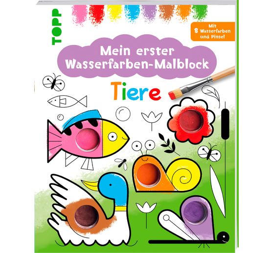 Boek "Mein erster Wasserfarben-Malblock - Tiere"