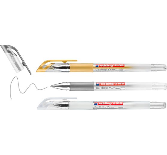 edding 2185 Gel Roller metallic, set of 3