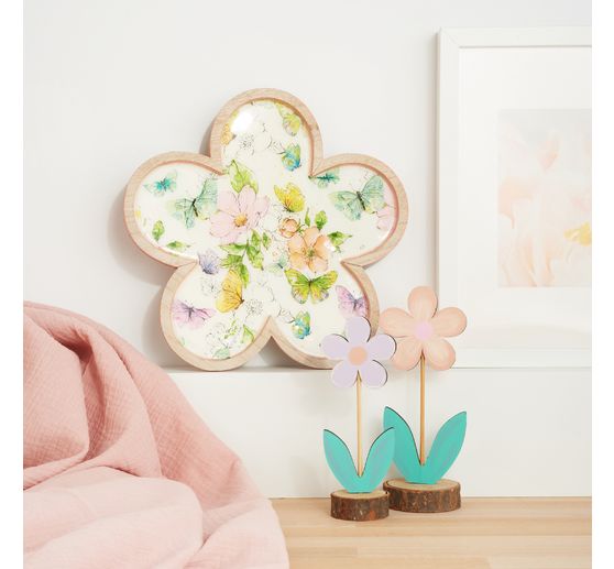 VBS Wooden flowers "Daisy", set of 2