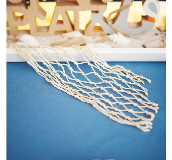 VBS Fishing net ribbon, Natural, 13 x 100 cm