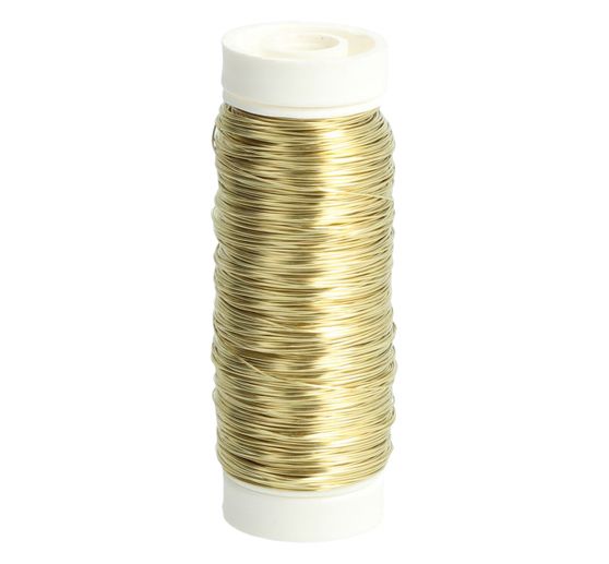 Gold-coloured brass wire, 0.35 mm