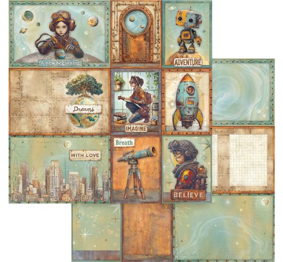 Scrapbook block "A New Beginning"