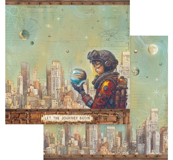 Scrapbook block "A New Beginning"