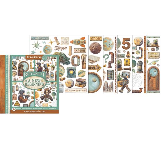 Rub On assortment "A New Beginning"