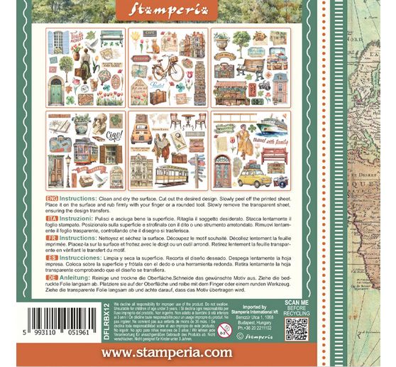 Rub On assortment "Art of Travelling"