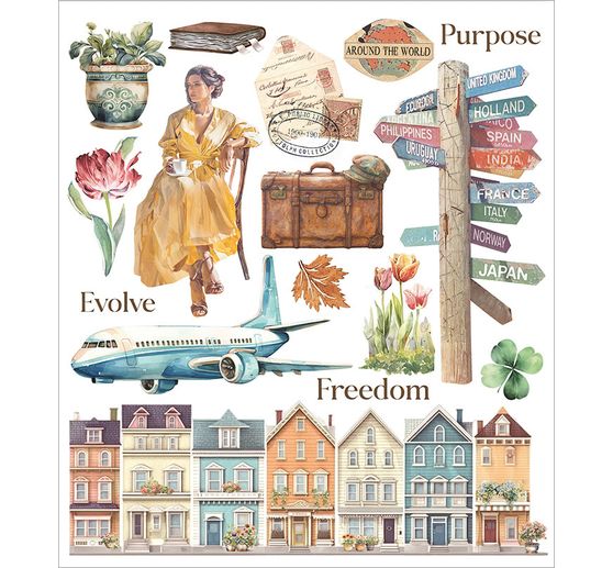 XL Rub On assortiment "Art of Travelling"