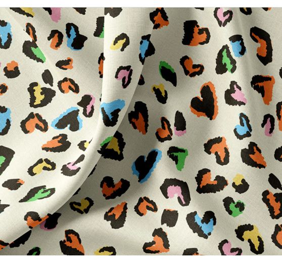 Katoenen stof "Love Leo"