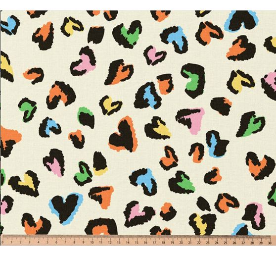 Katoenen stof "Love Leo"