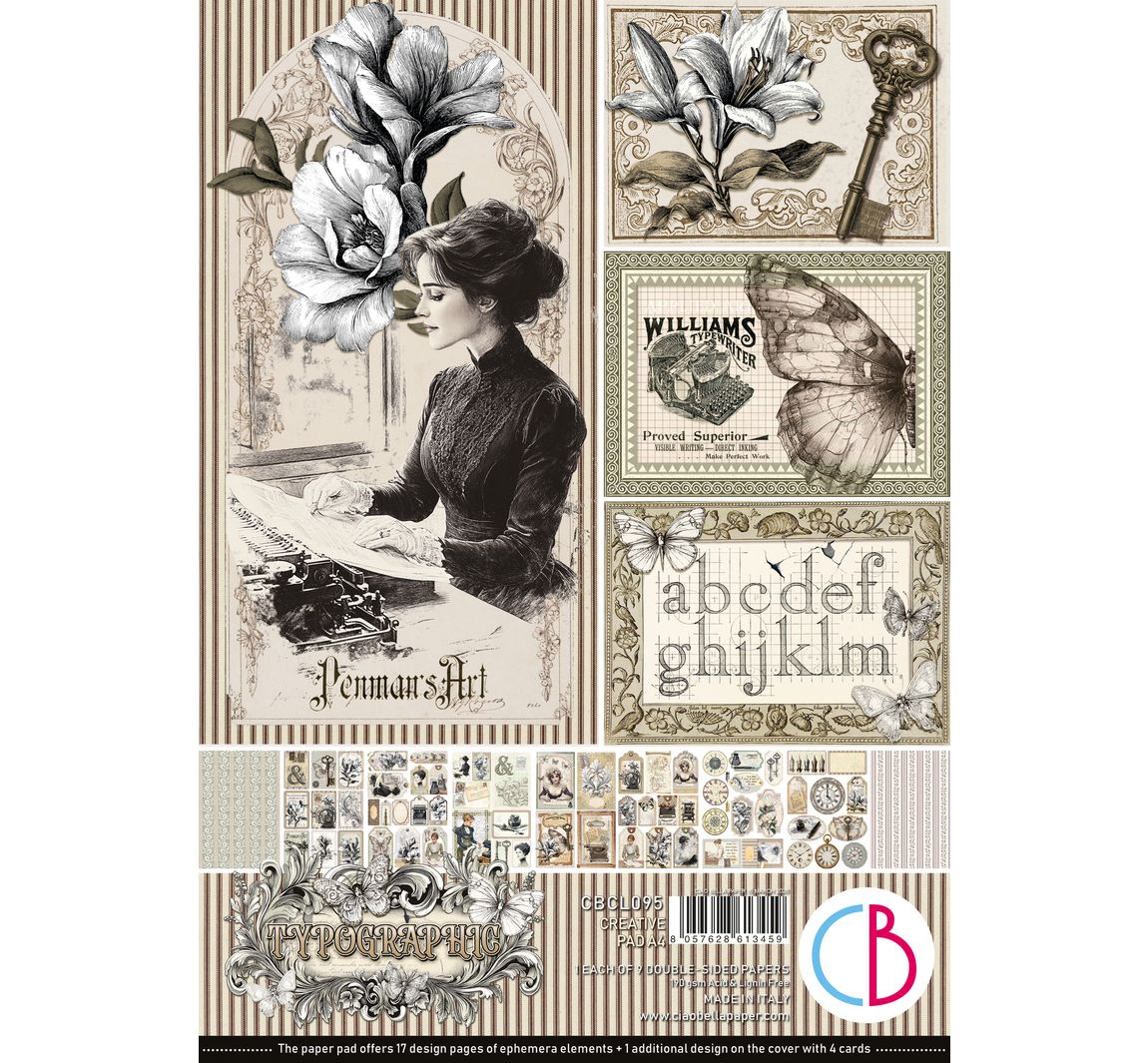 Papier set "Typographic"