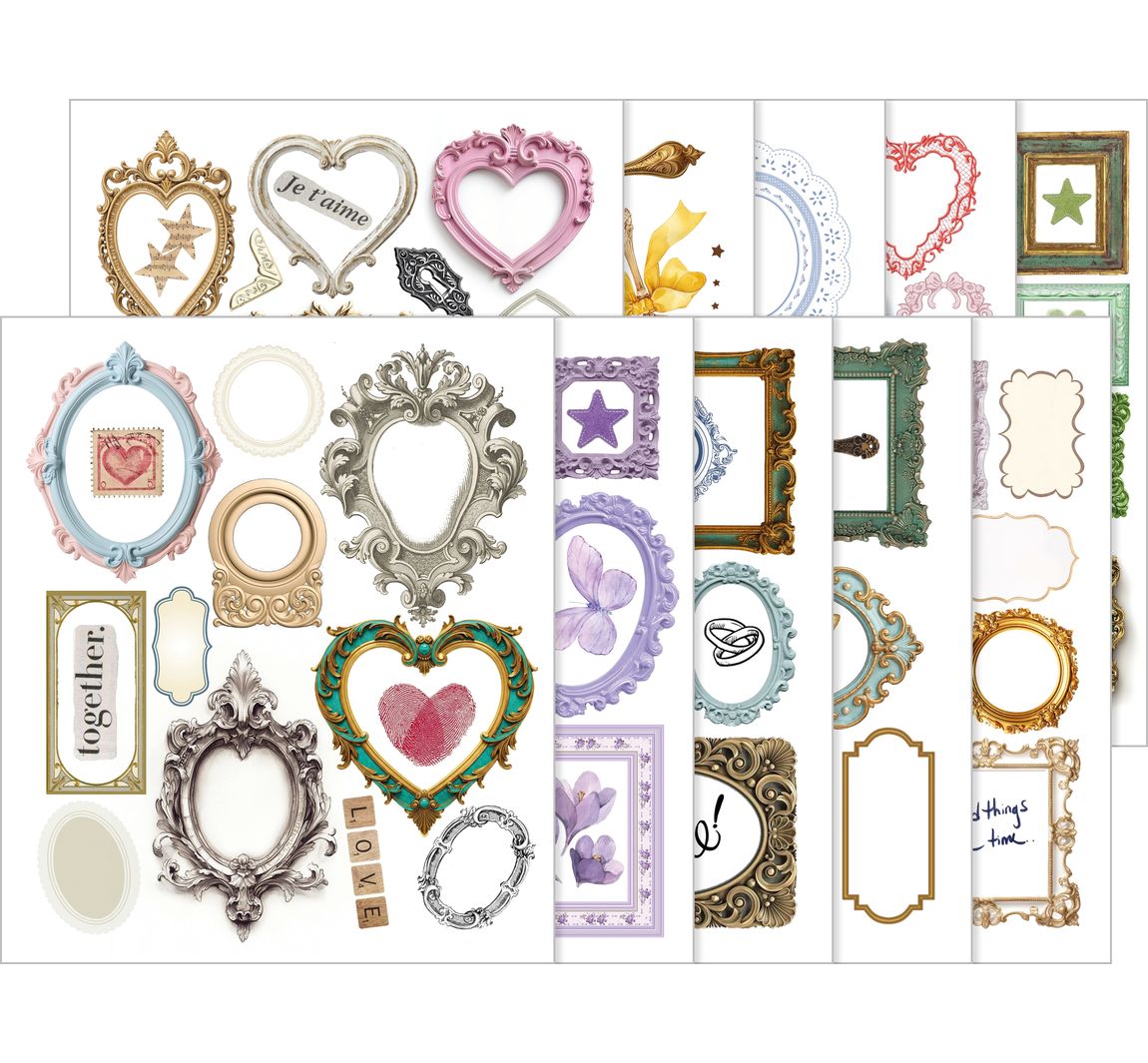 Art Stickers "Whisper Frames"
