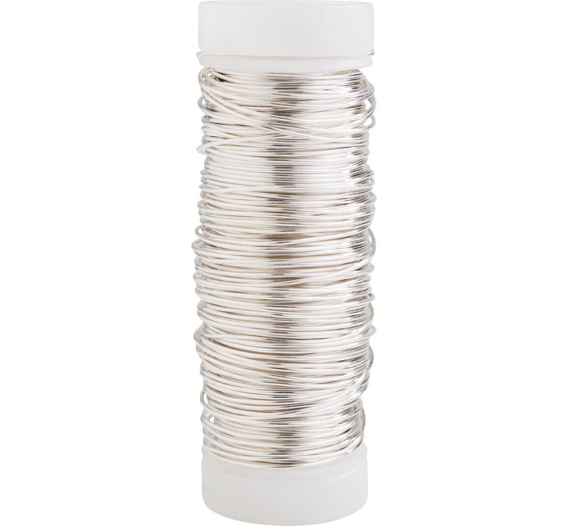 Koperdraad, zilverkleurig, 0,50 mm