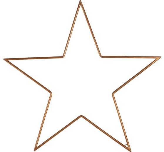 Metal ring "Star", Gold color