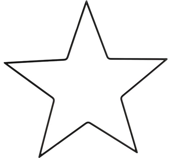 Metal ring "Star", Black