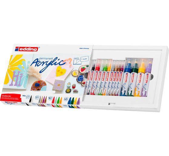 edding Acrylic "Acrylmarker Creative Set", set van 14