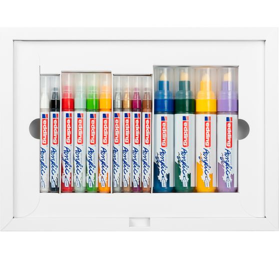 edding Acrylic "Acrylmarker Creative Set", set van 14