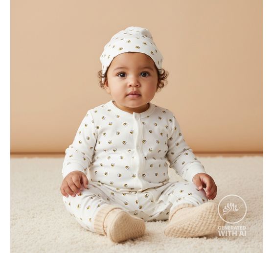 Jersey fabric "Little Bees"