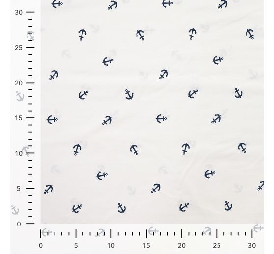Cotton poplin fabric "Anchor"