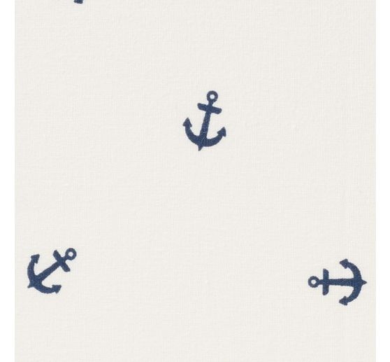 Katoenen poplin stof "Anker"