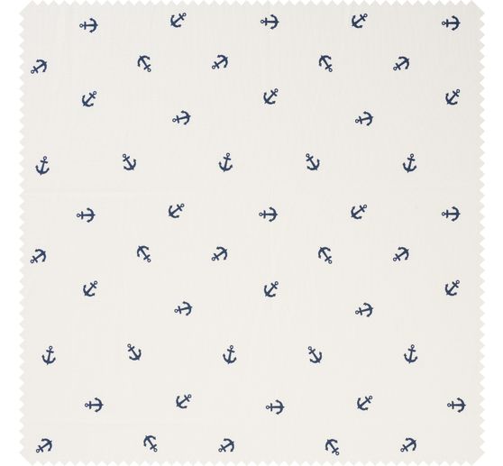 Katoenen poplin stof "Anker"