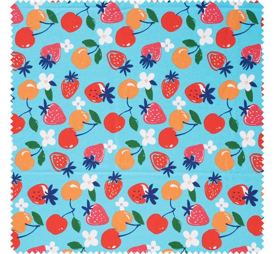 Cotton fabric "Strawberries and Cherries"