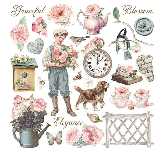 Rub On assortiment "House of Roses"